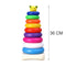 8015 Plastic Baby Kids Teddy Stacking Ring Jumbo Stack Up Educational Toy 9pc