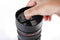 0720 Camera Lens Shaped Coffee Mug Flask With Lid - Your Brand