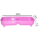 3654 3 in 1 Plastic Soap Box for Bathroom and Sink Organizer (Multicolour)