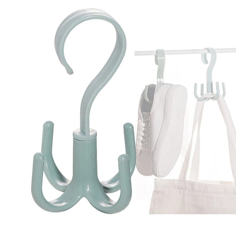 1744A 4-Claw Multi-Function 360 Degree Rotatable Purse Rack Handbag Hanger Hook 