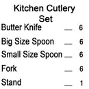 7007 Stainless Steel Stylish Cutlery Set with Spoons, Forks, Butter Knives for Stylish Dining (Set of 24 Pcs) - Opencho