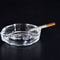 4063 Glass Brunswick Crystal Quality Cigar Cigarette Ashtray Round Tabletop for Home Office Indoor Outdoor Home Decor 