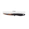 2397 Stainless Steel knife and Kitchen Knife with Black Grip Handle (21 cm) 