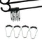 1797 Stainless Steel Bath Drape Clasp Curtain Hooks (Pack of 12 Pcs)