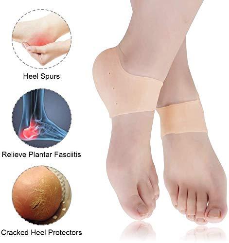1277 Anti Crack Silicon Gel Heel Moisturizing Socks for Foot Care Men Women (Loose Pack)