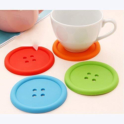 2148  Button Coasters Coffee Mat Pads Place Mat Holder Tea Cup Cushion