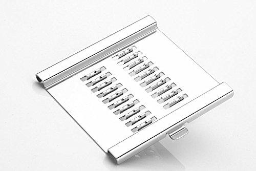 2142 6 in 1 Stainless Steel Kitchen Chips Chopper Cutter Slicer and Grater with Handle