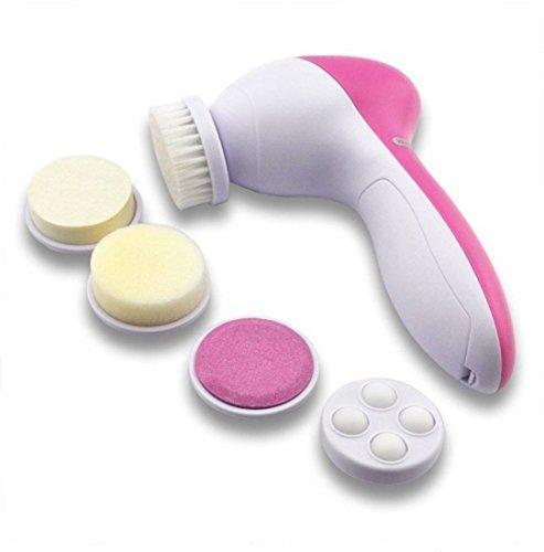 0340 -5-in-1 Smoothing Body & Facial Massager (Pink)