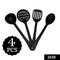 2435 Premium Spatula Set Heat Resistant, 4Pcs Non-Stick Spatulas