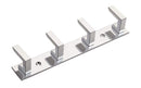 0471_ 4 Pin Premium Stainless Steel  Cloth Hanger Hook Set (Silver)