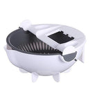 2187 10in1 Multifunctional Vegetable Fruits Cutter Shredder with Rotating Drain Basket - DeoDap