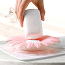 4684 Flower Shape Portable Soap Dish Holder Soap Case ( 3 Pc )