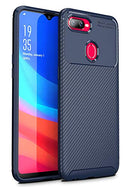 Carbon Fiber Armor Drop Tested Shock Proof TPU Back Case Cover for Realme 2 - AHLG004100010STCFRM2C