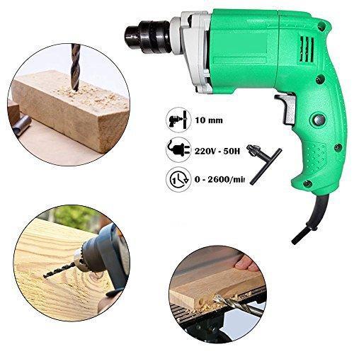 Professional Power Tools Electric Drill Machine 10 mm Drill Bit Cutting Round Circular Cutter 6Pc Hole Saw Set (Multicolour)