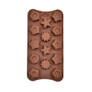 4642 14 Cavity Mix Shape Brown Chocolate Mold - Your Brand