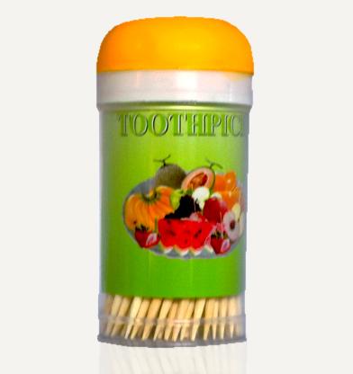 0834 Wooden Toothpicks with Dispenser Box