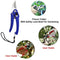 Opencho Gardening Tools - Falcon Gloves, Flower Cutter/Scissor & Garden Tool Wooden Handle (3pcs-Hand Cultivator, Small Trowel, Garden Fork)