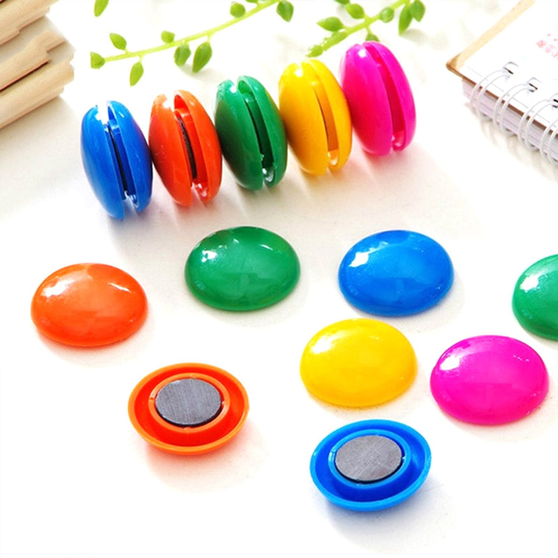 4676 Colorful Board Magnets Circular Plastic Buttons - Your Brand