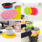 4690 Silicone Anti Slip Food Grade Round Coasters Trivets Mat Pads