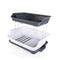 2291 Dish Drainer Rack 2 Layer Drying Rack with Water Removing Tray Sink (Multicolour) - 