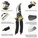 Gardening Tool kit - Cultivator, Trowel, Garden Fork, Hand Weeder & Shears Sharp Cutter Pruners Scissor & Reusable Gloves