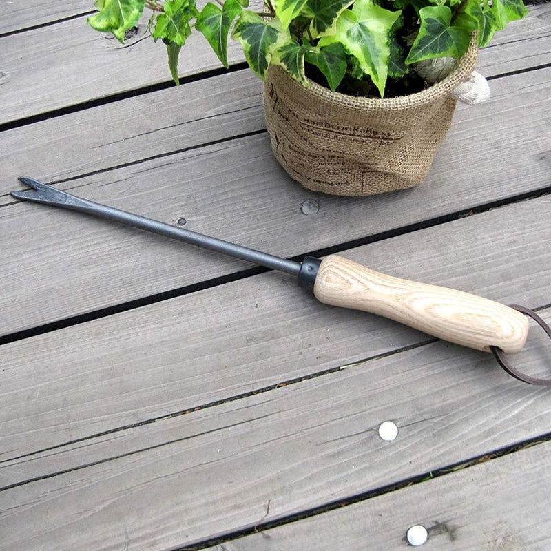 Garden Combo - Garden Shears Pruners Scissor (8-inch) & Hand Weeder Straight with 1-Pair Rubber Gloves