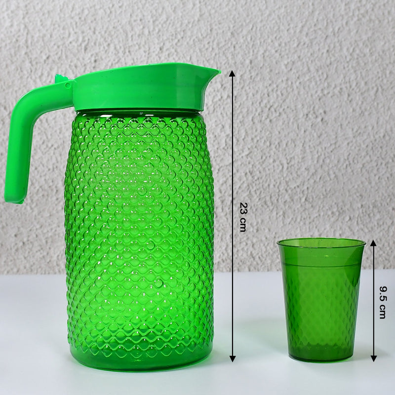 3734 Transparent Unbreakable Lemon Juice Jug Set (Pack of 6) Amd-