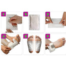 0644 kinoki Cleansing Detox Foot Pads, Ginger & salt Foot Patch -10pcs (Free Size, White)