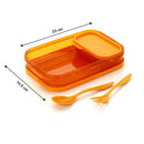 2879 Seal Rectangular 2 Containers Lunch Box 