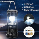 0874 Rechargeable Camping Lantern LED Solar Emergency Light Bulb