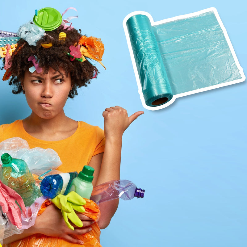 9212 1Roll Garbage Bags/Dustbin Bags/Trash Bags 45x55Cm 