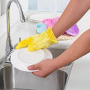 2372 Fiber Reusable Multipurpose Dishwashing Gloves Household Kitchen ( 1 pc ) 