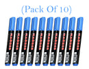 1624 Blue Permanent Markers for White Board (Pack Of 10) - 