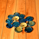 4014 Glass Gem Stone, Flat Round Marbles Pebbles for Vase Fillers, Attractive pebbles for Aquarium Fish Tank. 