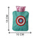 6517 Captain America's Shield small Hot Water Bag with Cover for Pain Relief, Neck, Shoulder Pain and Hand, Feet Warmer, Menstrual Cramps. 