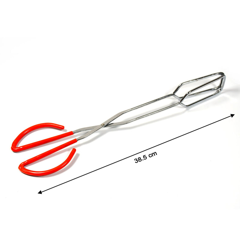2984 Kitchen Baking BBQ Heat Resistant Cooking Food Clip with Silicone Tips Tong 1pc. 