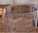 0786 Professional Transparent Measuring Mug for Measuring Solids and Liquids - Pack of 2