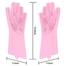 0714 Reusable Silicone Cleaning Brush Scrubber Gloves