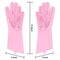 0714 Reusable Silicone Cleaning Brush Scrubber Gloves