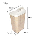 0149 Plastic Transparent Cans, Jars Storage Bottles, Storage Box (1100 ml, 1pc)