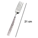 7005 Self Design Stainless Steel Fork Set - 6 Pcs - Opencho