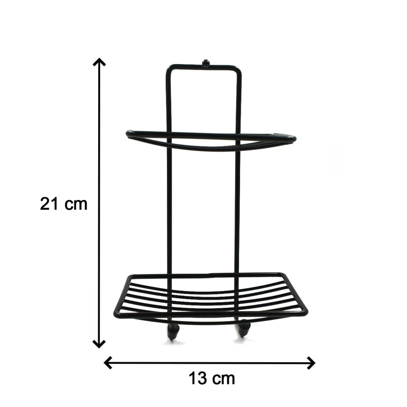 1763A 2 Layer SS Soap Rack used in all kinds of places household and bathroom purposes for holding soaps.