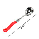 2939 STAINLESS STEEL BLASTING SPOON WITH PLASTIC HANDLE. 