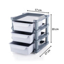 4767 Mini 3 Layer Drawer Used for storing makeup equipments and kits used by womens and ladies.