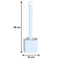 1410A Silicone Toilet Brush with Holder Stand  for Bathroom Cleaning