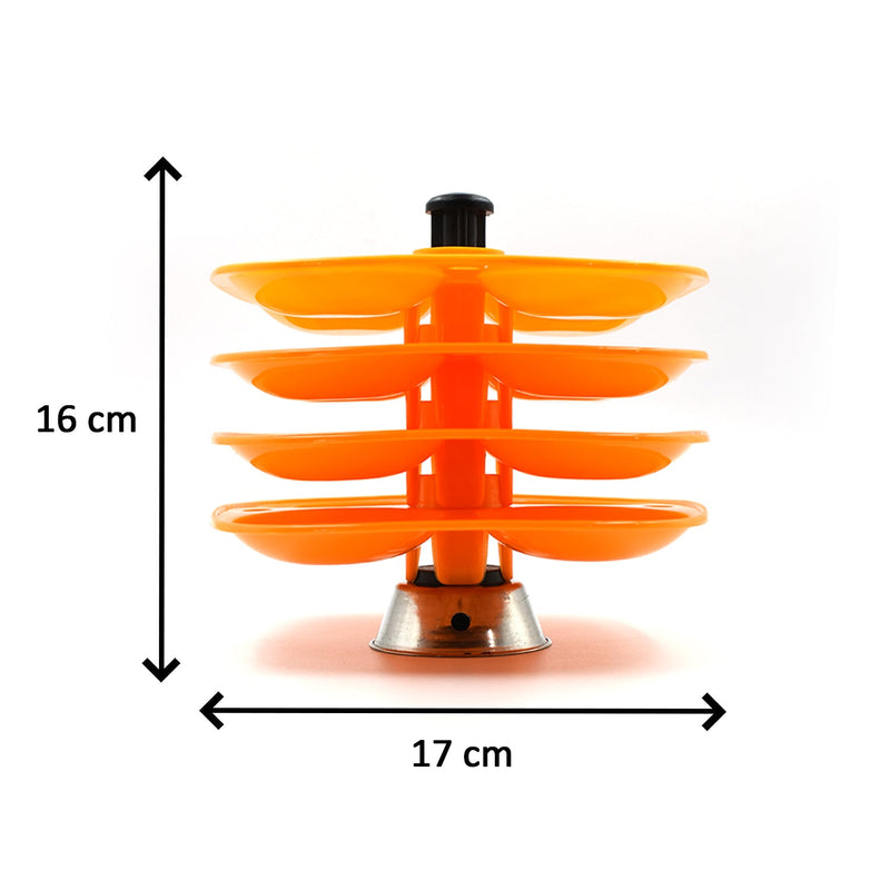 2686 4 Layer Idli Stand used in all kinds of household kitchen purposes for holding and serving idlis.
