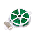 0873 Plastic Twist Tie Wire Spool With Cutter For Garden Yard Plant 50m (Green)