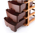 1182 Plastic Modular Drawer 4 Tier Organisers - 