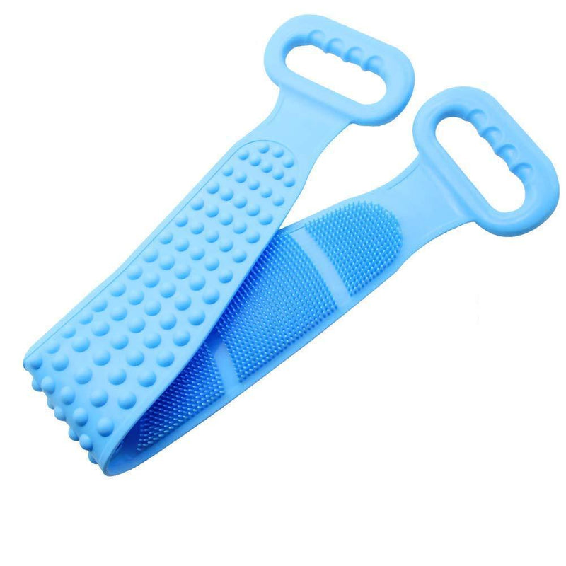 1308 Silicone Body Back Scrubber Bath Brush Washer For Dead Skin Removal (With Box) - DeoDap