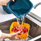 2355 Double Layer Food Drainer Washing Basket with Collapsible Strainers Colander - 